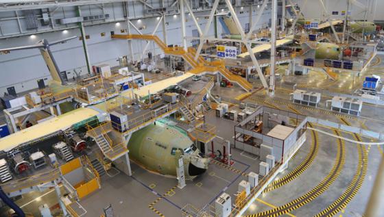 first-three-production-A400M-in-factory