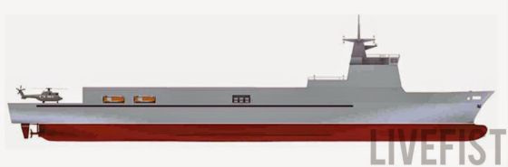 ​Изображение судна проекта VC 11184 http://vpk.name/images/i118832.html - ВМС Индии получат новый корабль водоизмещением в 10 000 тонн | Военно-исторический портал Warspot.ru