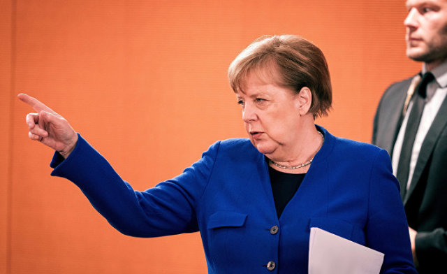 13 мая 2020. Ангела Меркель на заседании кабинета министров в Берлине, Германия