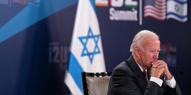 14 июля 2022 года.Президент США Джо Байден на саммите в Иерусалиме