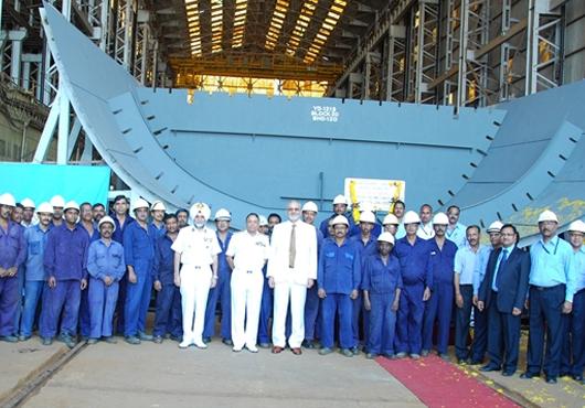 Goa-Shipyard-Lays-Keel-for-Second-OPV