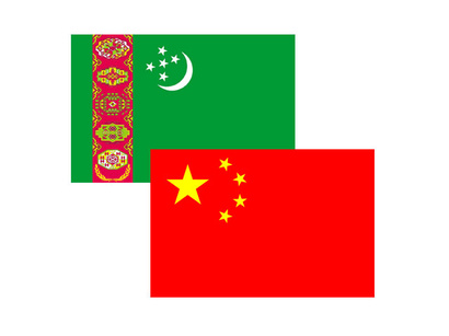 Turkmenistan_China_flags