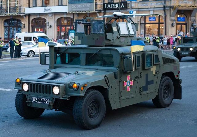 А1-СМ "Фурия" на HMMWV ВСУ во время военного парада в честь Дня Независимости Украины 24 августа 2018