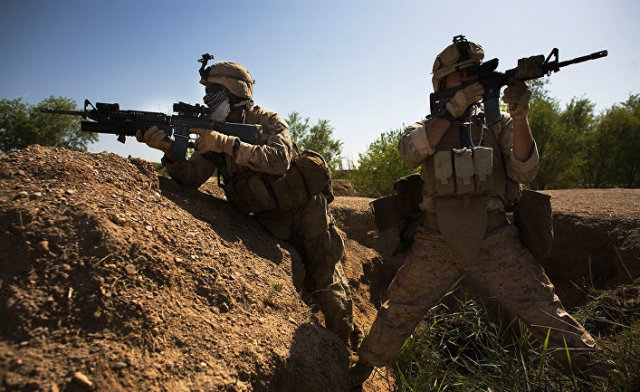 Американские военные в Мардже, Афганистан
