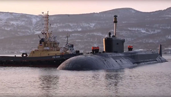 Атомный подводный крейсер стратегического назначения Александр Невский. Архивное фото