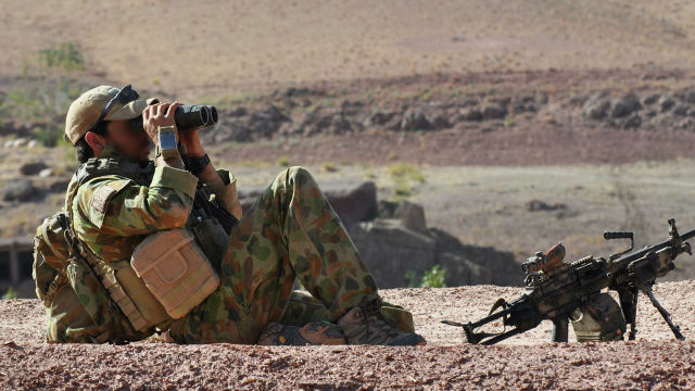 Австралийский военный в Афганистане