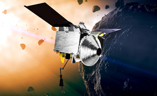 Автоматическая межпланетная станция OSIRIS-REx на астероиде Бенну