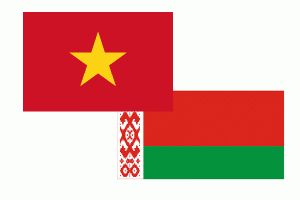 Флаги Беларуси и Вьетнама