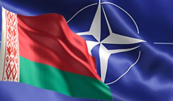 Флаги Республики Беларусь и НАТО