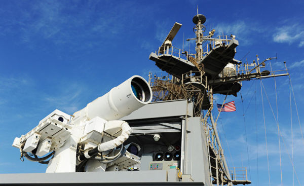 Боевая лазерная система на борту корабля "Понс"