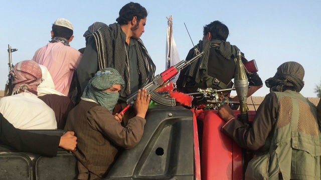 Боевики радикального движения "Талибан"* в Афганистане