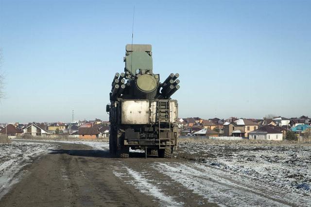 Боевое дежурство системы ПВО «Панцирь» в Белгородской области