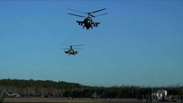 Боевое применение вертолетов Ка-52 в рамках специальной военной операции на Украине
