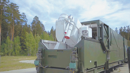 Боевой лазерный комплекс «Пересвет» уже поступил на вооружение Российской армии. Кадр из видео Министерства обороны РФ
