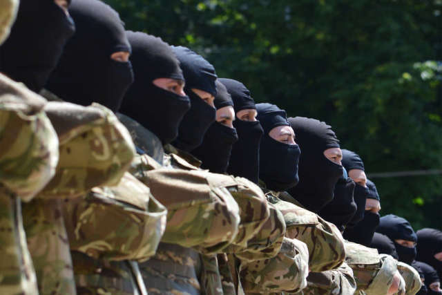 Бойцы батальона "Азов"