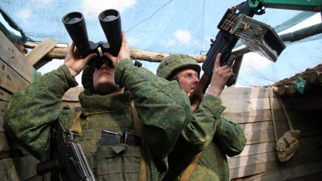 Бойцы Народной милиции ДНР