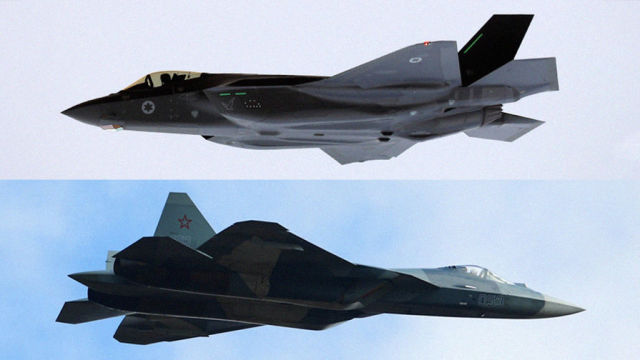 Истребители F-35 и Су-57