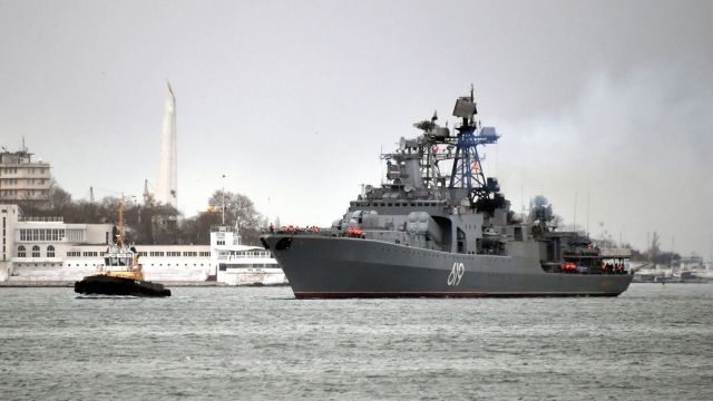Большой противолодочный корабль Северного флота "Североморск"