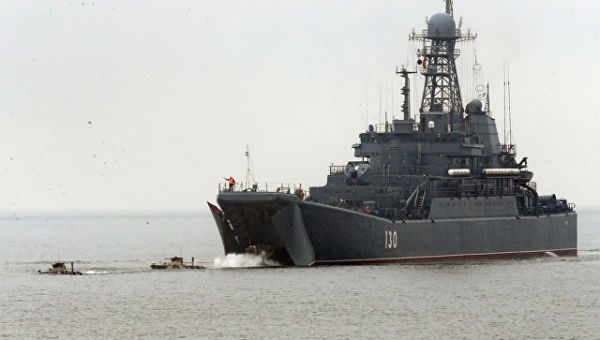 Большой десантный корабль Королёв во время тактических учений подразделений бригады морской пехоты Балтийского флота. Архивное фото