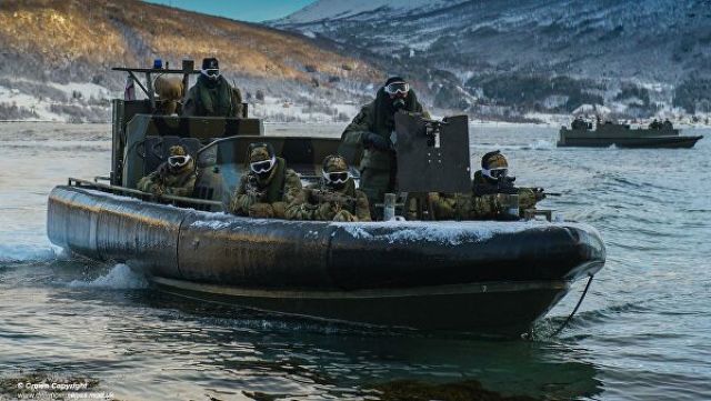 Британские военные во время учений НАТО в Норвегии