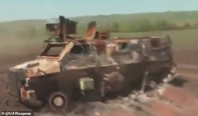 Бронетранспортер Bushmaster ВСУ, уничтоженный на Украине