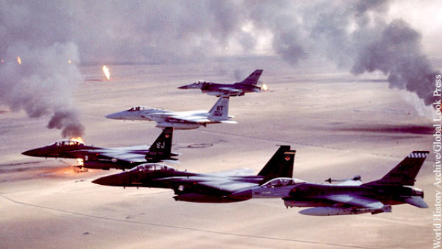 «Бурей в пустыне» правильно называть только воздушную часть операции, наземную именовали иначе - «Сабля пустыни»