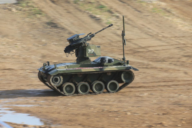 Была информация, что боевой робот "Нерехта" испытали в Сирии.