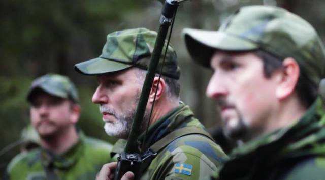 Шведские военные, призванные на учения из резерва