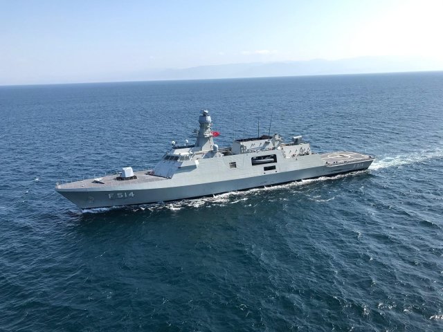 Четвертый корвет F 514 Kınalıada проекта MILGEM (тип Ada) ВМС Турции
