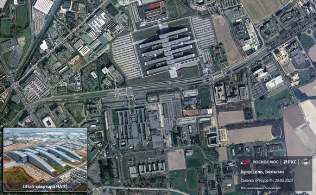Cнимок штаб-квартиры НАТО в Брюсселе