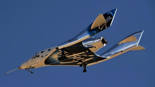 Cуборбитальный корабль SpaceShipTwo модели Unity компании Virgin Galactic