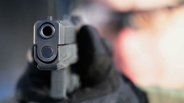 Демонстрационные стрельбы из самозарядного пистолета "Удав"