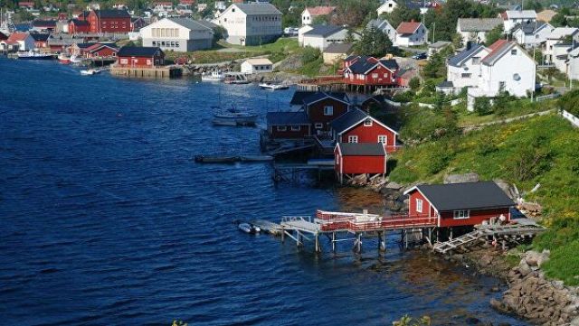 Деревня Рейне в Норвегии