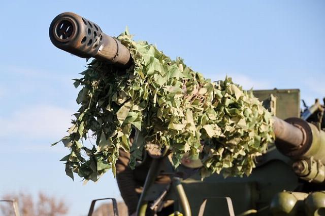 Дуло зенитного орудия АЗП-57. Фото: Александр Полегенько / ТАСС