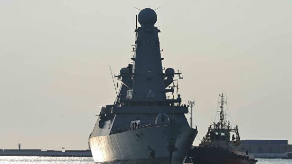 Эсминец Королевских ВМС Великобритании "DUNCAN" в порту Одессы. 24 июля 2017