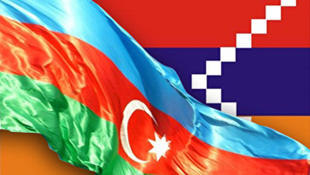 Флаги Азербайджана и Нагорного Карабаха