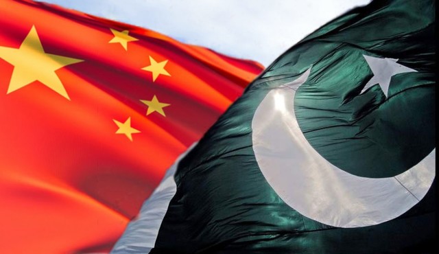 Флаги Пакистана и Китая