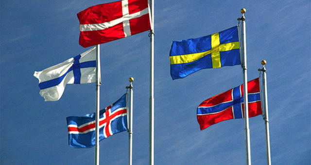 Флаги скандинавских стран