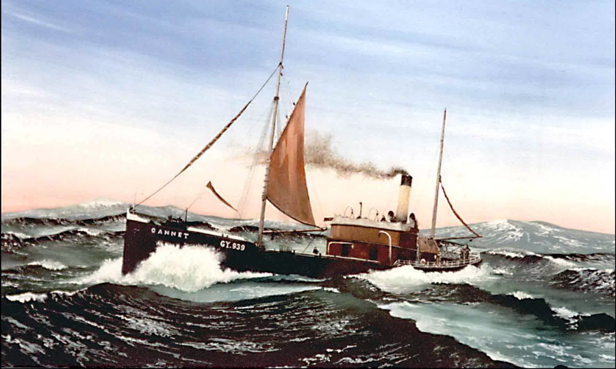 Когда пароход остановился среди. Канонерская лодка-тральщик "Найджер" (HMS Niger) 1892. Траулер 19 век. HMS Grimsby. Канонерская лодка фото.