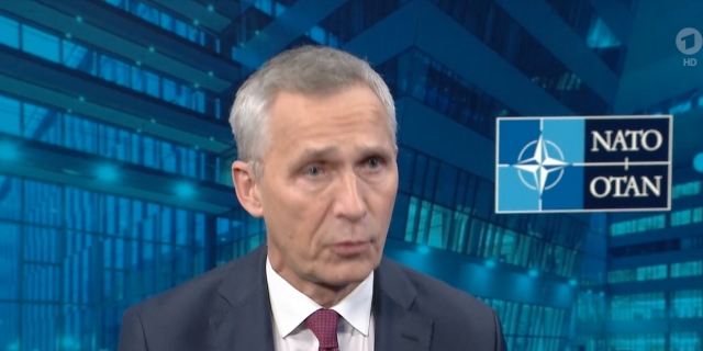 Генсек НАТО Йенс Столтенберг в интервью немецкому телеканалу Das Erste