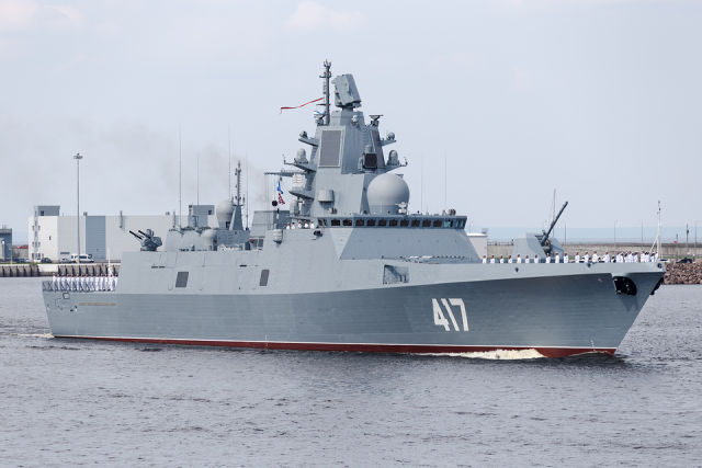 Головной фрегат проекта 22350 "Адмирал Горшков"