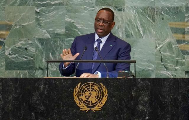 Gрезидент Сенегала, председатель Афросоюза Маки Саль