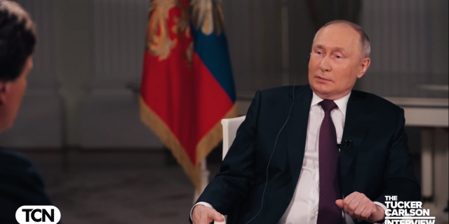 Интервью Владимира Путина Такеру Карлсону 6 февраля 2024 года