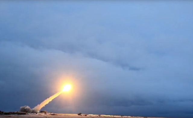 Испытания крылатой ракеты с ядерным двигателем "Буревестник"
