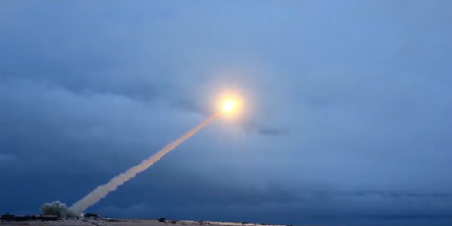 Испытания крылатой ракеты с ядерным двигателем Буревестник