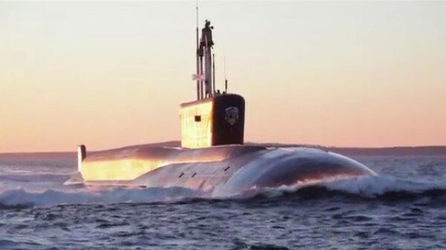 Испытания подводного ракетоносца типа "Борей"