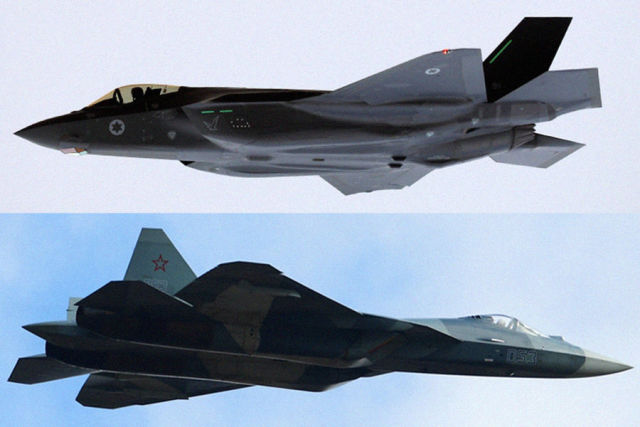 Истребитель-бомбардировщик F-35 и многофункциональный истребитель Су-57