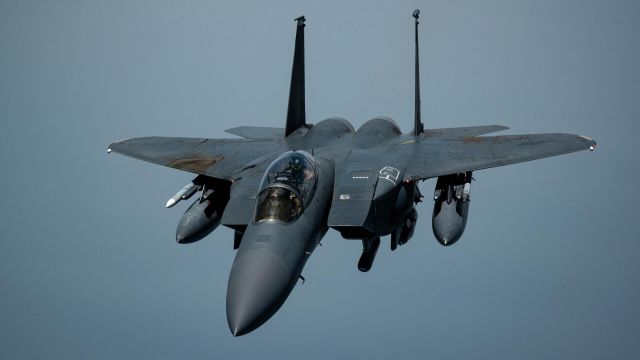 Истребитель F-15E Strike Eagle ВВС США