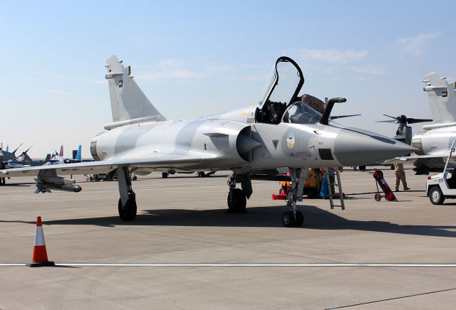 Истребитель Dassault Mirage 2000-9 (бортовой номер "758") ВВС ОАЭ. Манама (Бахрейн), 14.11.2018
