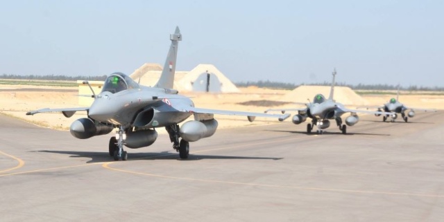 Истребители Dassault Rafale ЕМ ВВС Египта, декабрь 2020 года